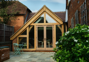 Double-Glazed Oak Extension on Listed Building in Guildford (1)